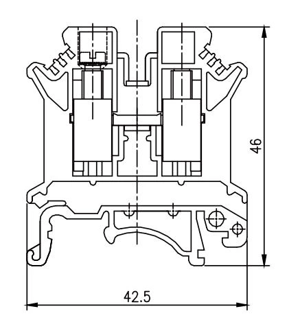 JHD5-10 - Bornier traversant
