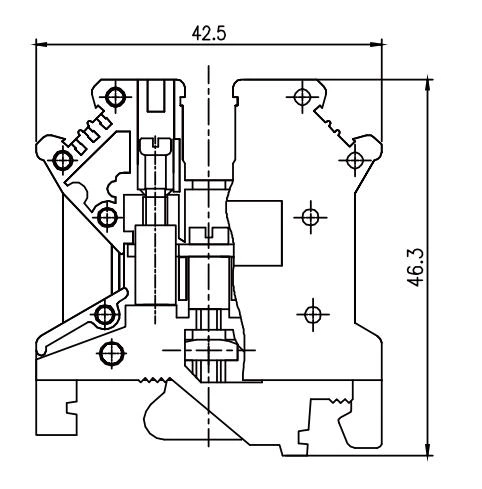 JHD5-4JD - Bornier de protection pour conducteurs