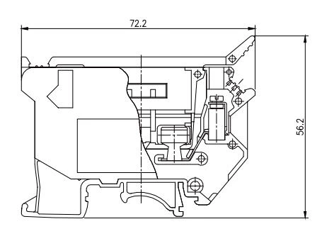 JHD5-4RD - Bloc de jonction modulaire pour fusibles