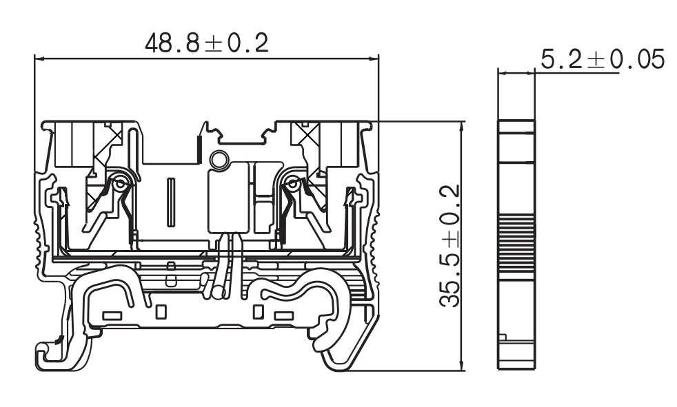JHD1-2.5JD - Borne de conducteur de protection
