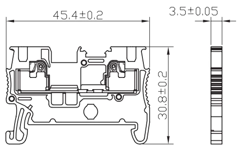 JHD1-1.5 - Feed-through terminal block