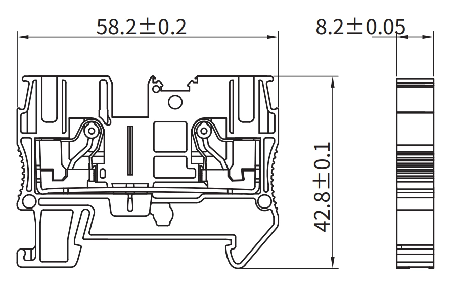 JHD1-6 - Feed-through terminal block