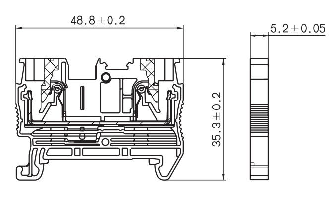 JHD1-2.5 - Bornier traversant